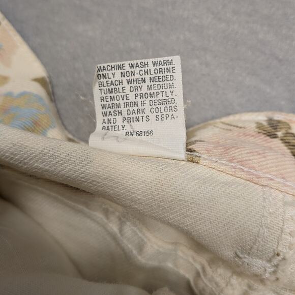 VTG Skoozi Denim Skirt Womens 6 Floral 90s Western Cowgirl Y2K Retro Preppy boho - Picture 11 of 12